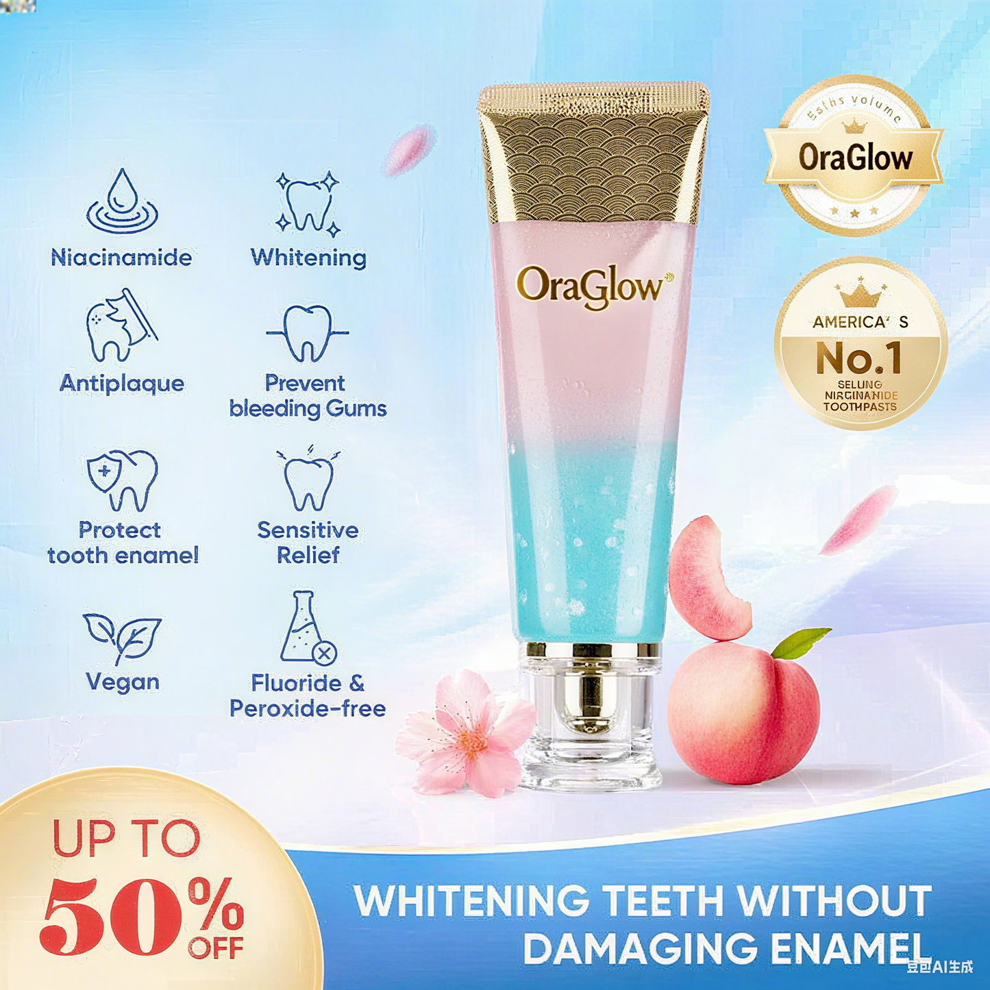 🔥Final - 3 Hours: 60% OFF Nicotinamide Whitening Toothpaste